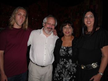 J.P., Gerard, Leslie, Cheryl at Renaissance Cafe.
