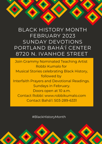 Bahai Black History Month Storytelling
