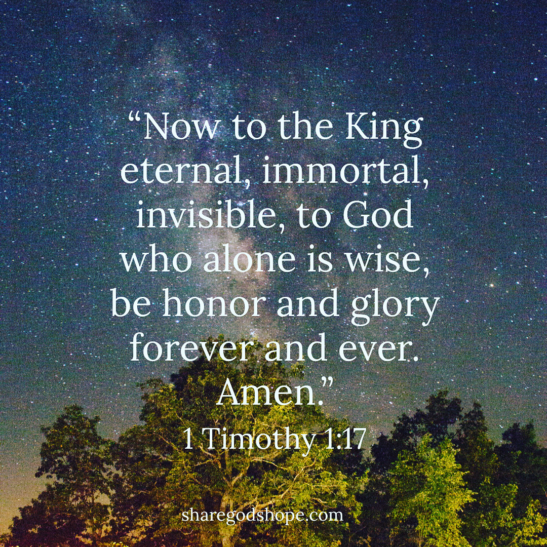 Jesus Christ the King Eternal, immortal, invisible!