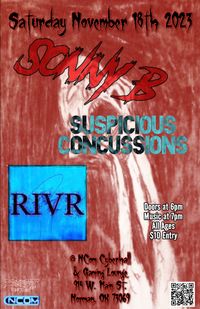 Zombierot Showcase - W/ Sonny B. (KS), Suspicious Concussions, RIVR