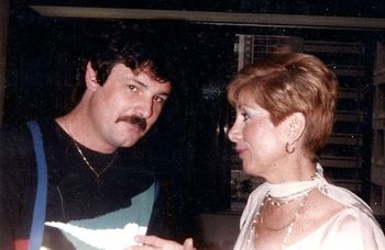 Elaine with Burton Cummings - 1985
