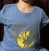 Women's T-Shirt, Columbia Blue 100% cotton