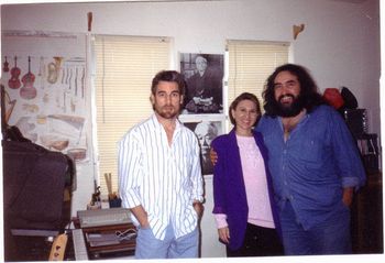 Mike, Millie &  Pedro Luis Ferrer With songwriter colleague and friend Pedro Luis Ferrer. Miami USA 1996
