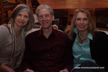 Debra, Jim and Mary Alyce relaxing at Beans in the Belfry
