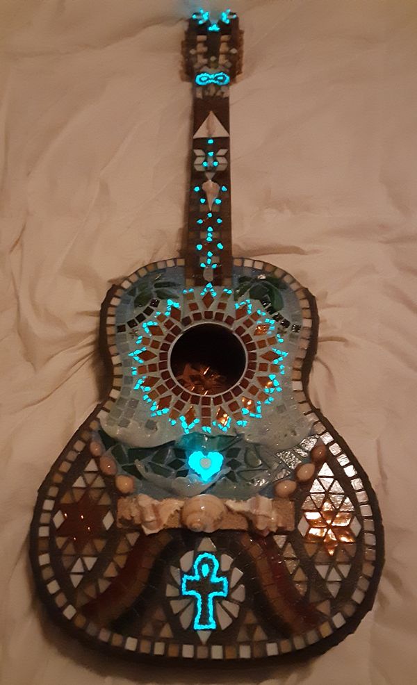 Blessed Mosaic Guitar - Heather Noel
