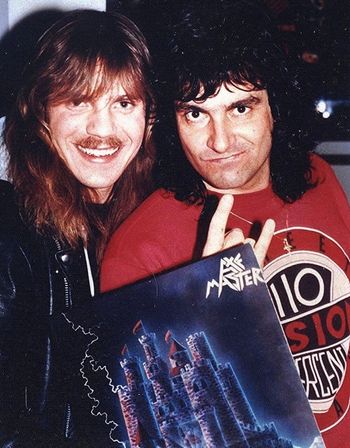 Joe back in the day with Vinnie Appice of Black Sabbath/Dio
