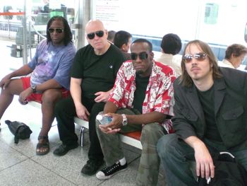 Hiram Bullock, Frank Gravis, Jeremy Gaddie and me in Tokyo 2007
