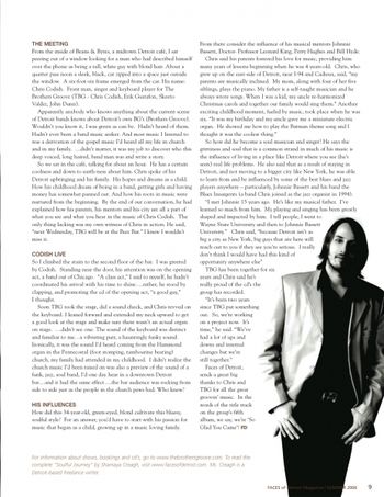 Feature Article in "Faces of Detroit" p2
