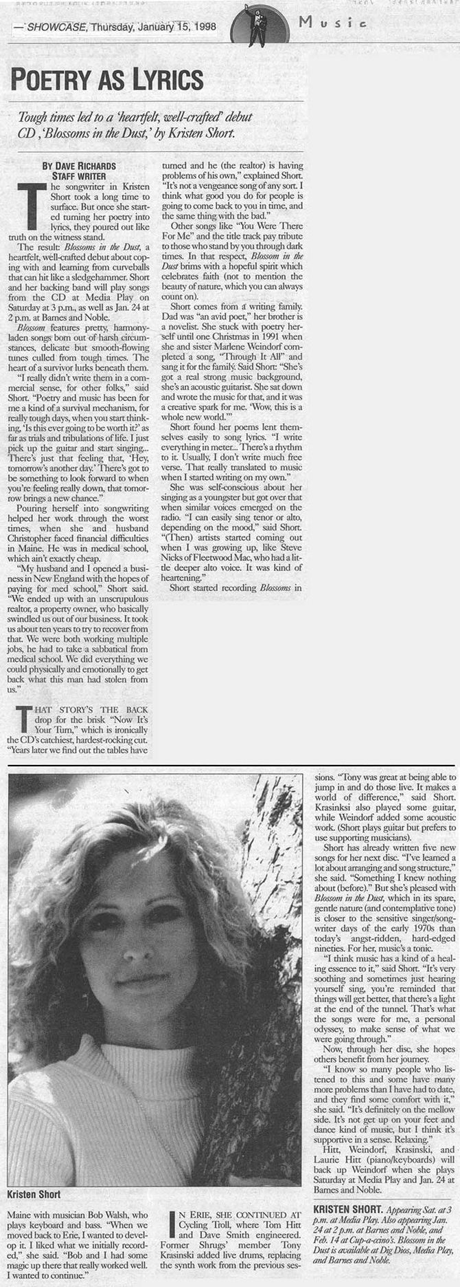 Erie Times News, 1/15/1998