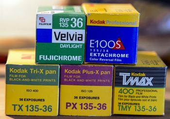 Five rolls of film for sale Oldish
