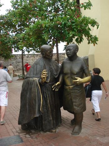 St.Peter Claver Statue Colombia Patron Saint of Slaves
