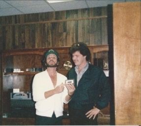 David & Terry With The Finished "War Torn Years" Album 1986
