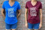 T-shirt Light Royal Blue of Wine - female fit