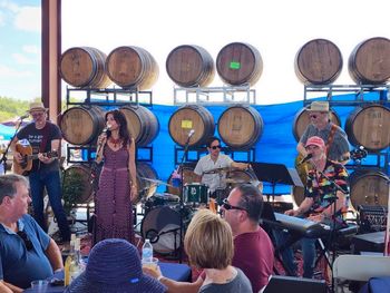 4th of July celebration at the Texas Heritage Vineyard, Fredericksburg, Texas. July 4th. Photo Patty Gomez.
