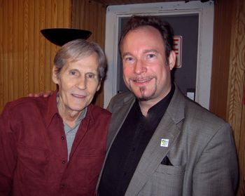 Me and Levon Helm for his Midnight Ramble
