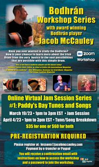 Online Virtual Jam Session Series #1 & 2 - Paddy's Day Tunes/Songs (Package) 