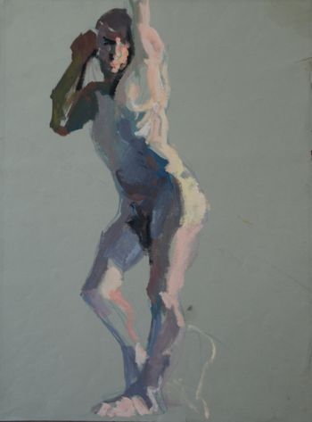 Standing Man 1 Gouache on paper (unframed) $650
