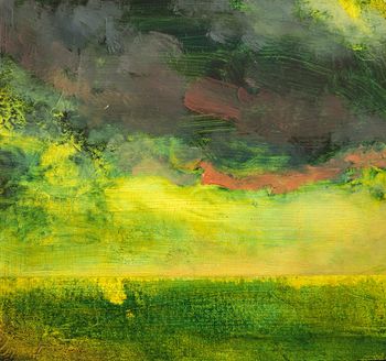 Speir 1 (Irish Skies) 2014 Oil on birch panel 6" X 6"
