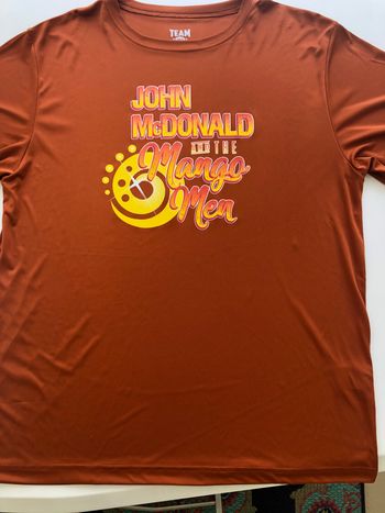 Men's Polyester/Wicking Rust T-Shirt
