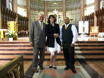 Blessed Sacrament Church in Hollywood with our niece
