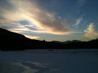 cooper lake in winter
