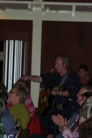 Bob off stage in the audience
