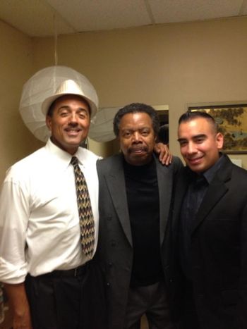 After a concert with John Santos and Chester Tompson
