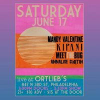 Mandy Valentine, KIPANI, MEET THE BUG, Annalise Curtin @ Ortliebs