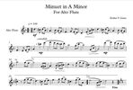 Minuet in A Minor for Alto Flute