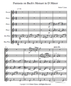 Fantasia on Bach's Menuet in D Minor