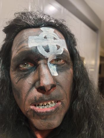 JMH as the Celtic Demon in the movie Holistay

