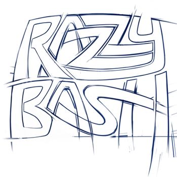 Razzy Bash Manual Logo Sketch Initial Logo Development
