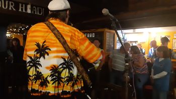 It was dark in Molloy's. Good thing I had on my most illuminating Hawaiian shirt!
