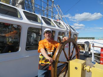 Steering Mir! 2014 Tall Ships Races, Kotka Finland
