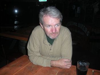 James Robert, 2012 Drinking a Guinness at the Dinosaur Bar-B-Que in Syracuse, NY.
