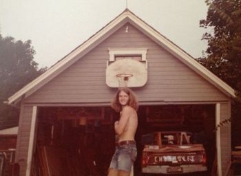 Me at the Nedrow house, 1972ish, 211 Thompson Rd.
