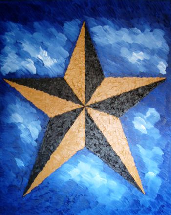 Texas Star, 48" x 60", oil on canvas, $1,500
