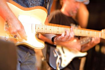 Phil's 68' Tele with Jack Corchran in background
