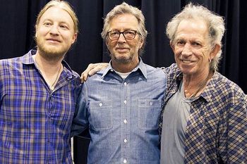 Old friend Derek Trucks with Clapton, and Keith Richards

