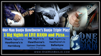 One Man Banjo LIVE at Hawthorne's Pizza in Harrisburg, NC