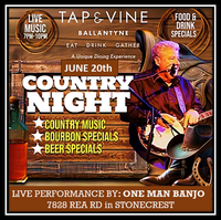 One Man Banjo Live at Tap & Vine Stonecrest