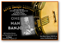 One Man Banjo Facebook LIVE LUNCH!