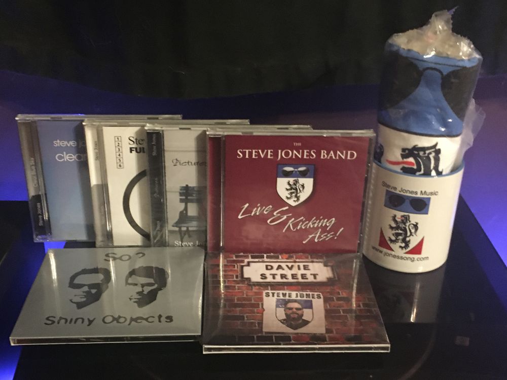 STEVE JONES 6 CD SET  W/ SHIRT & MUG $39.99