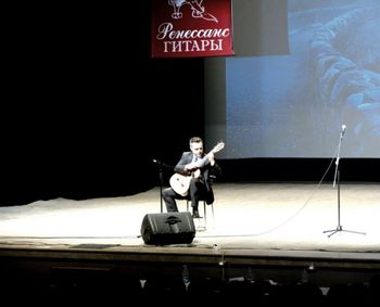 On stage in Belarus

