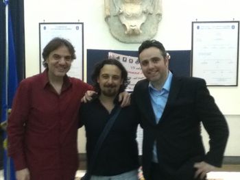 With Carlo and Eugenio in Italy
