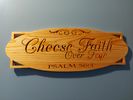 Choose Faith Over Fear Scrollsaw Word Art