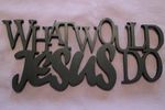 WWJD Scrollsaw Word Art