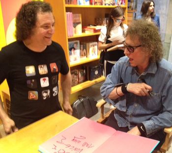 Meeting the legendary Mick Rock @ Bowie book signing, NYC, June 2016.
