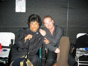 With Ruth Brown, Bumbershoot Seattle WA 2003
