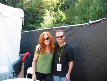 With Bonnie Raitt, Bumbershoot, Seattle WA 2003
